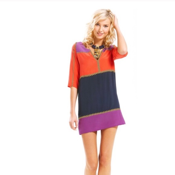 BCBG MaxAzria Aidas Colorblock Dress - Picture 1 of 4